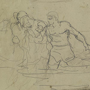 Two Men (Study for Undertow)